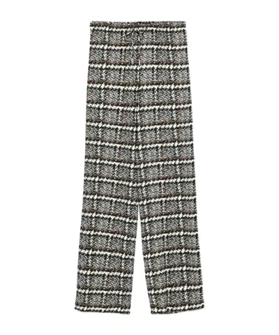 Ermanno Scervino Check  Plaid-pattern Trousers In Brown