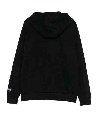 Iceberg Logo Graphic Hoodie Long Sleeves In Animal Print