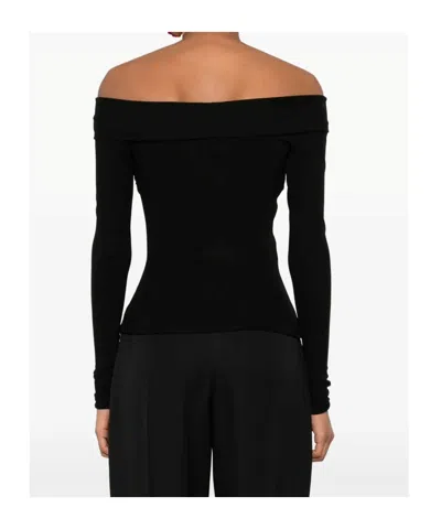 Blumarine Off-shoulder Twist-front Top In Multi