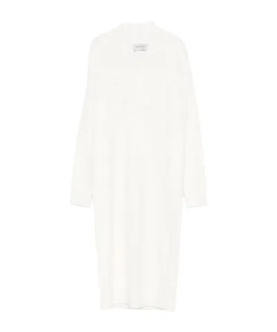 Ermanno Firenze Embroidered-appliqué Dress In White
