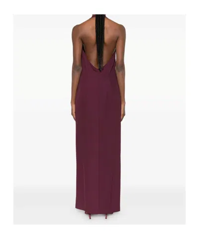 Patrizia Pepe Halterneck Midi Dress In Animal Print