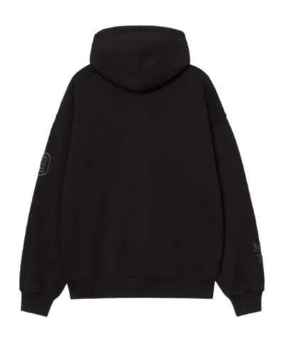 Carhartt Hackwork Graphic-embroidery Hoodie In Black