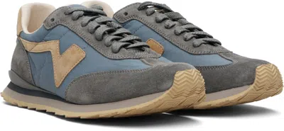 Visvim Blue Fkt Runner Sneakers In Blue