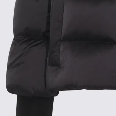 Add Short Down Cape In Black