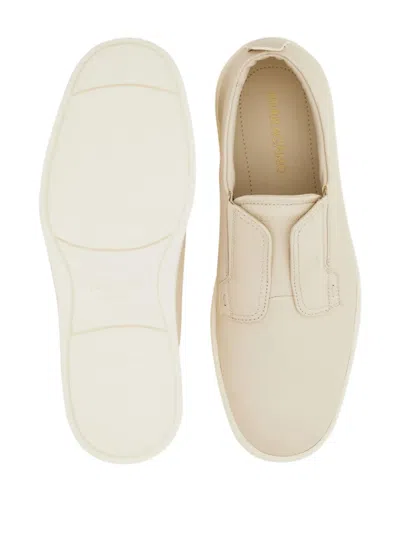 Ferragamo Gancini-embossed Loafers In Neutral