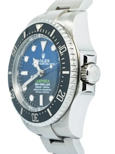 Pre-owned Rolex Deepsea Stainless Steel 44mm In Blue