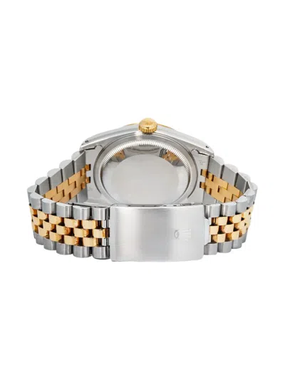 Pre-owned Rolex Datejust Fluted-bezel 36mm In Gold