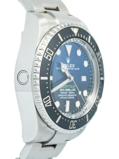Pre-owned Rolex Deepsea Stainless Steel 44mm In Blue