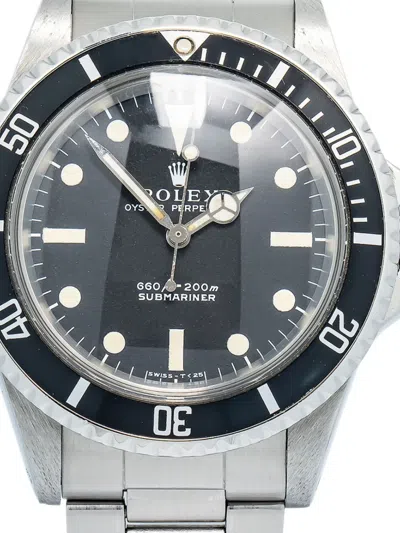Pre-owned Rolex Submariner Date 40mm In Black