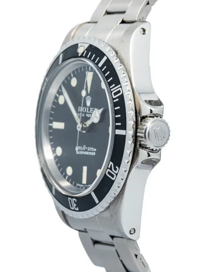 Pre-owned Rolex Submariner Date 40mm In Black