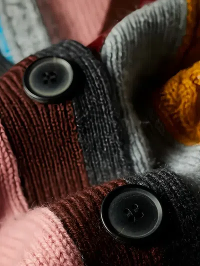 Paul Smith Cashmere Cardigan In Animal Print