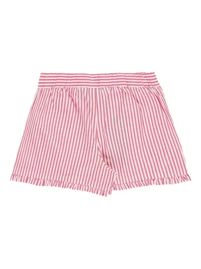 Polo Ralph Lauren Striped Ruffled Shorts In Multi