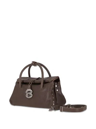 Zanellato Structured Shoulder Bag Detachable Strap In Pink