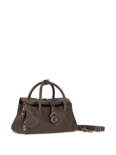 Zanellato Structured Shoulder Bag Detachable Strap In Pink