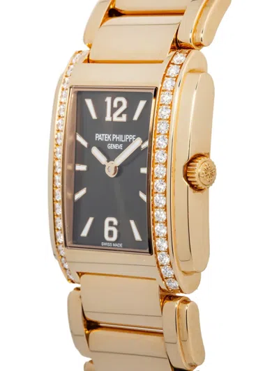 Pre-owned Patek Philippe 18k Rose Gold Twenty~4 25mm In Brown
