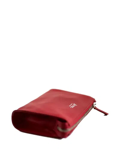 La Rose Leather Make-up Bag In Pattern