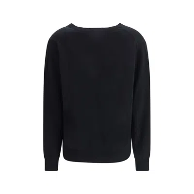 Allude Cashmere Sweater In Black