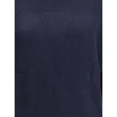 Allude Turtleneck Cashmere Sweater In Blue