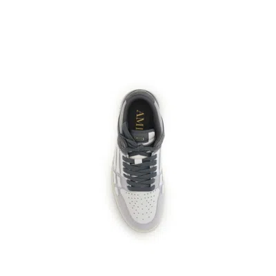 Amiri Low Top Sneakers Featuring Contrast Panels In Gray