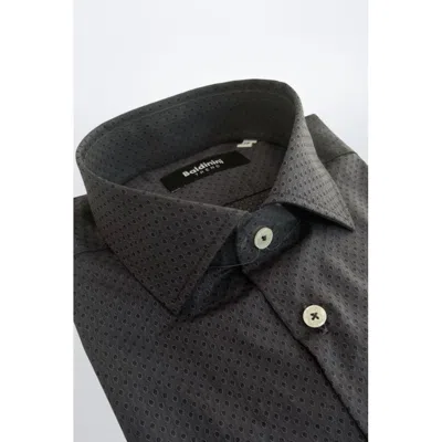 Baldinini Trend Gray Cotton Shirt In Gray
