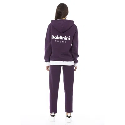 Baldinini Trend Purple Cotton Tracksuit In Purple