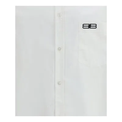 Balenciaga Relaxed Fit Shirt Button-down Collar In White