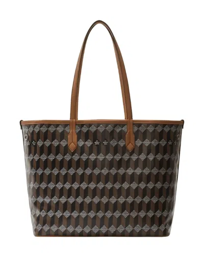 Au Depart No.47 Geometric-print Tote In Neutral