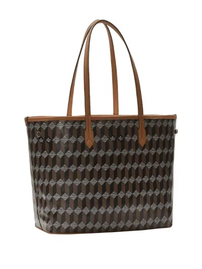 Au Depart No.47 Geometric-print Tote In Neutral