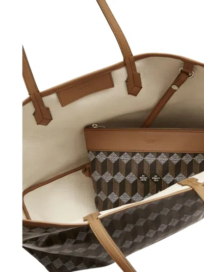 Au Depart No.47 Geometric-print Tote In Neutral