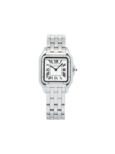 Pre-owned Cartier Panthere 27mm In White