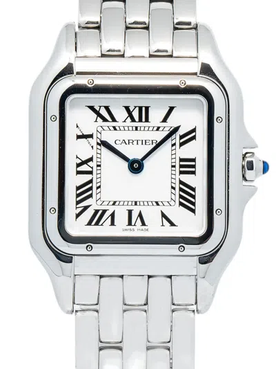 Pre-owned Cartier Panthere 27mm In White