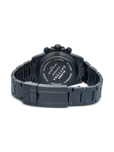 Pre-owned Rolex Stainless Steel Daytona 40mm In Black