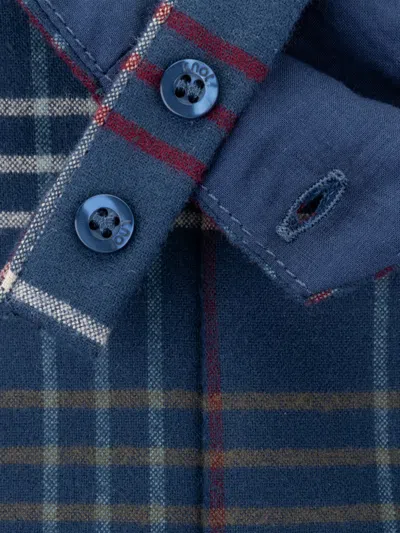 Knot Mistletoe Check Overalls In Blue