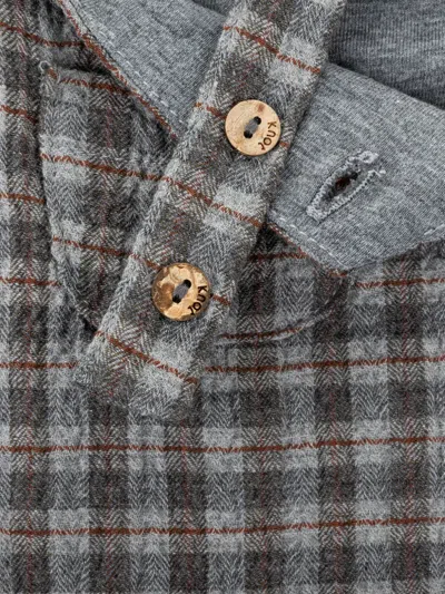 Knot Salvatore Checked Overalls In Gray