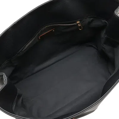 Pre-owned Bottega Veneta Black Dark Brown Pvc Leather Shoulder Bag Tote Bag () In Multi