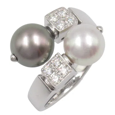 Pre-owned Bvlgari Clear White Band Ring ()
