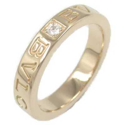 Pre-owned Bvlgari Clear Pink Gold (18k) Band Ring () In Transparent
