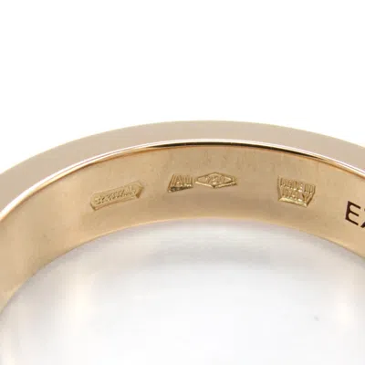 Pre-owned Bvlgari Clear Pink Gold (18k) Band Ring () In Transparent