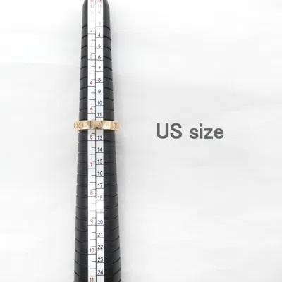 Pre-owned Bvlgari Clear Pink Gold (18k) Band Ring () In Transparent