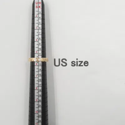 Pre-owned Bvlgari Clear Pink Gold (18k) Band Ring () In Transparent