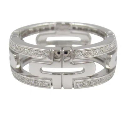 Pre-owned Bvlgari Clear White Gold (18k) Band Ring () In Transparent