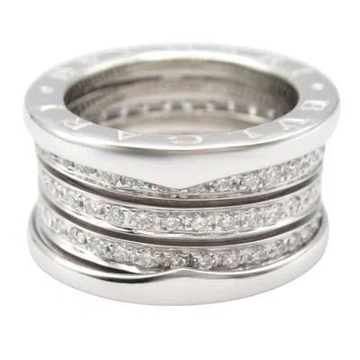 Pre-owned Bvlgari Clear White Gold (18k) Band Ring () In Transparent