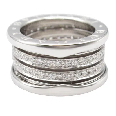 Pre-owned Bvlgari Clear White Gold (18k) Band Ring () In Transparent