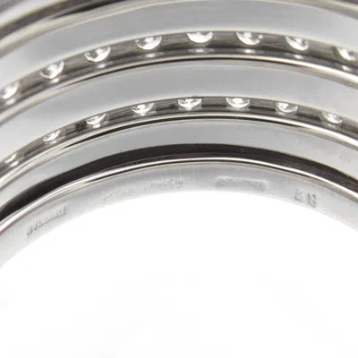 Pre-owned Bvlgari Clear White Gold (18k) Band Ring () In Transparent