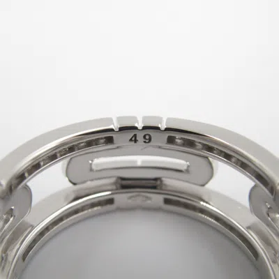Pre-owned Bvlgari Clear White Gold (18k) Band Ring () In Transparent