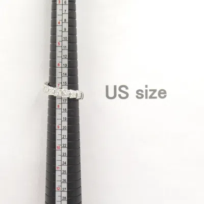 Pre-owned Bvlgari Clear White Gold (18k) Band Ring () In Transparent