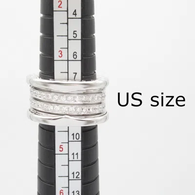 Pre-owned Bvlgari Clear White Gold (18k) Band Ring () In Transparent