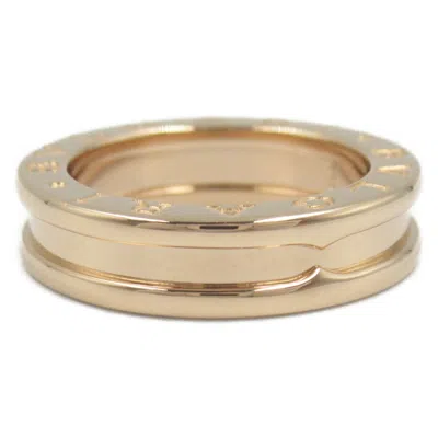 Pre-owned Bvlgari Gold Pink Gold (18k) Band Ring ()