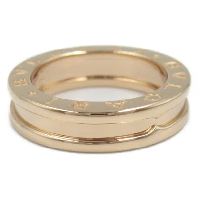 Pre-owned Bvlgari Gold Pink Gold (18k) Band Ring ()