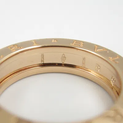 Pre-owned Bvlgari Gold Pink Gold (18k) Band Ring ()